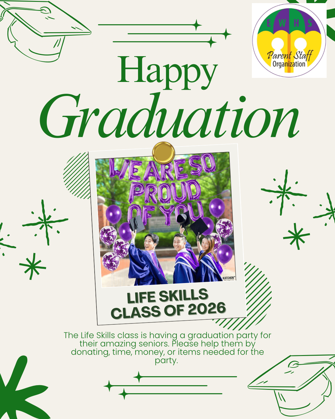 Help Needed: Life Skills Graduation&nbsp;Party