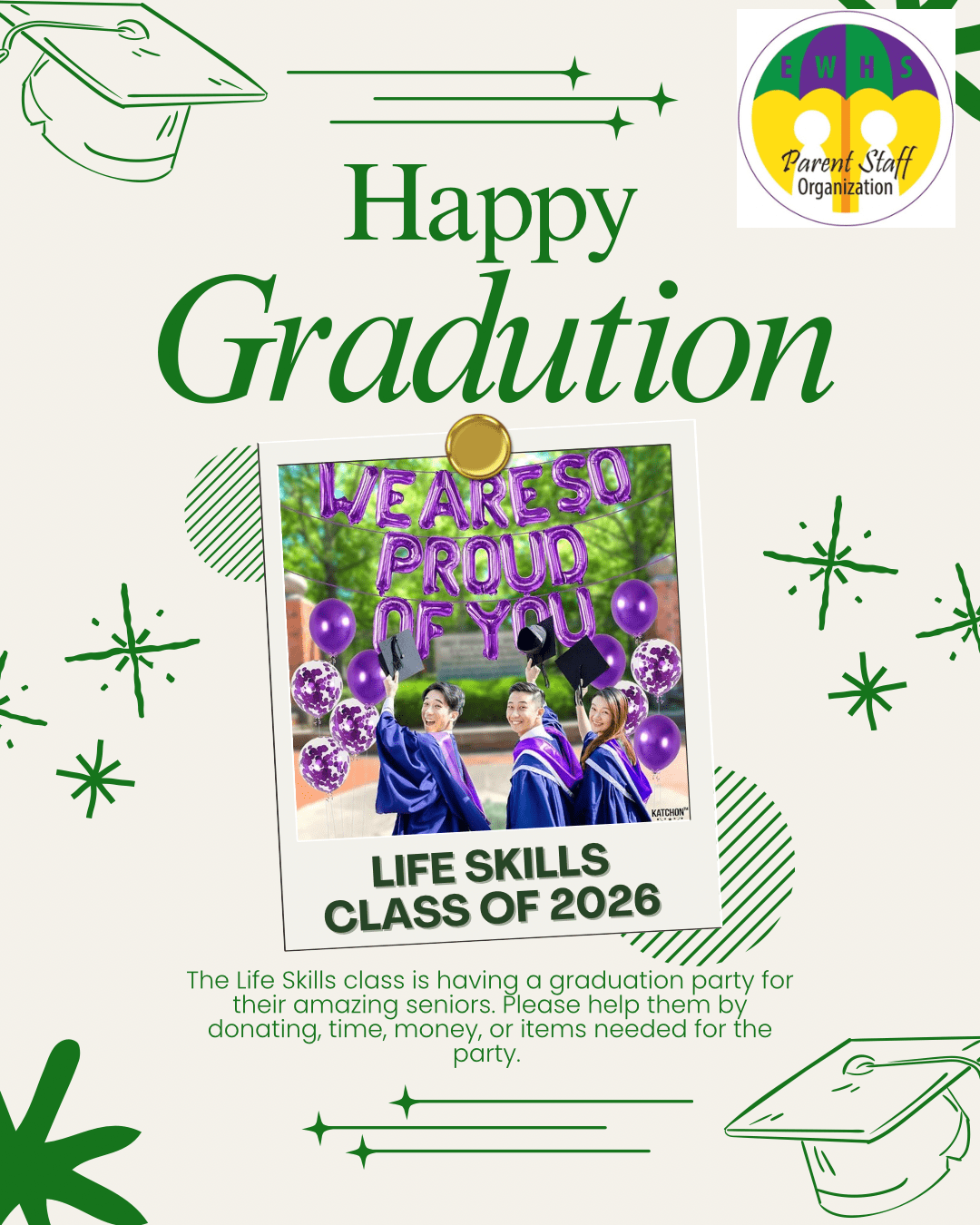 Help Needed: Life Skills Graduation&nbsp;Party